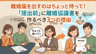 離婚届を出すのはちょっと待って!「提出前」に離婚協議書を作るべき3つの理由